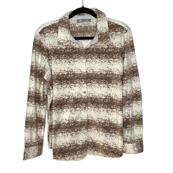 Lee Riders Soft Felt Button Down Blouse Women's Medium - Picture 1 of 4